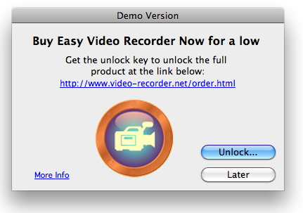 Capture d'écran Easy Video Recorder for Mac Capture d'écran Easy Video Recorder for Mac