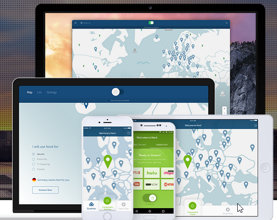 Capture d'écran NordVPN Capture d'écran NordVPN
