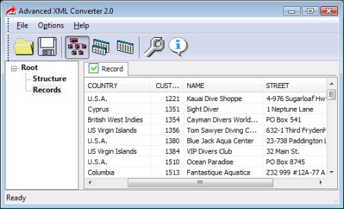 Capture d'écran Advanced XML Converter