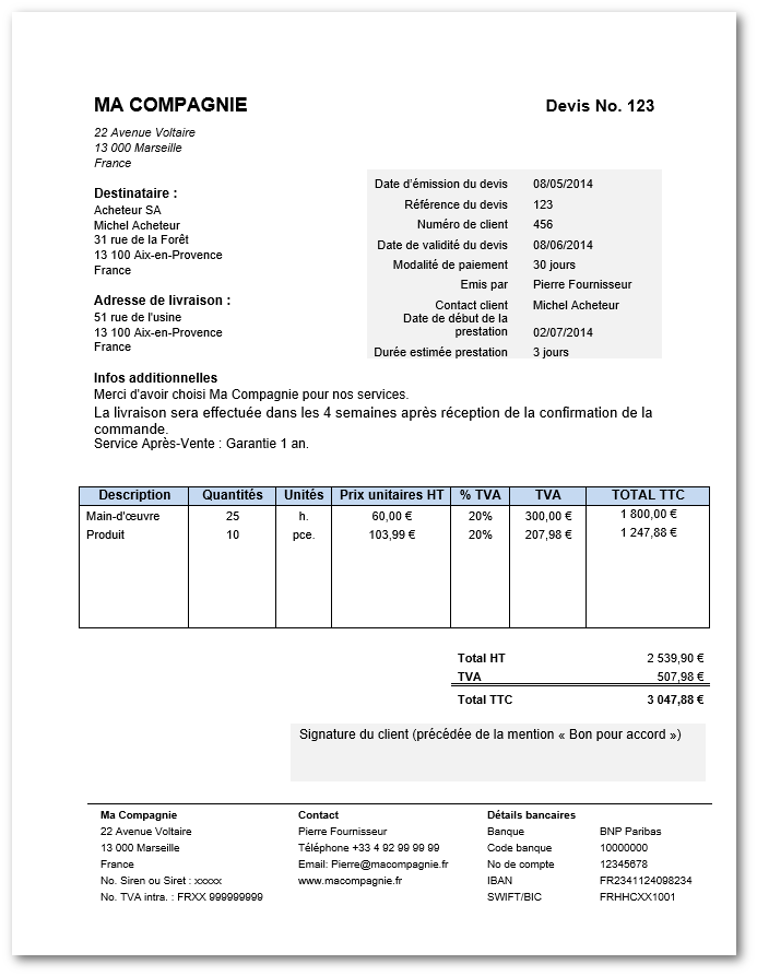 Download Modele Facture Word Logitheque English