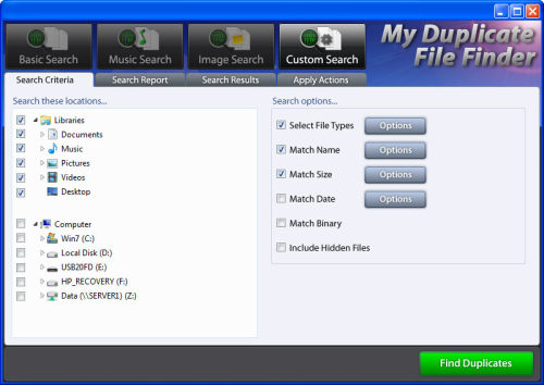 Capture d'écran My Duplicate File Finder