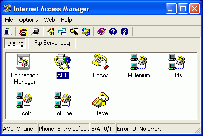 Capture d'écran Internet Access Manager