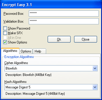 Capture d'écran Encrypt Easy