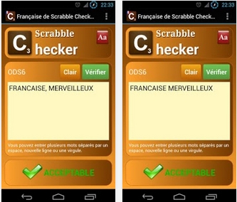 Capture d'écran Scrabble Checker français Android Capture d'écran Scrabble Checker français Android