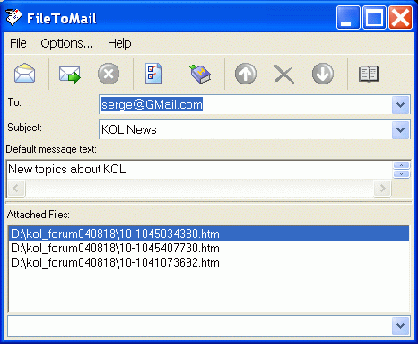 Capture d'écran FileToMail(Pro)