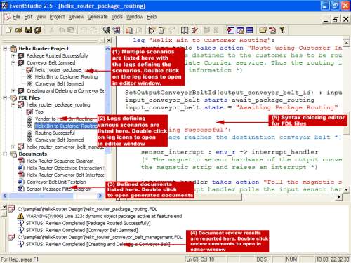 Capture d'écran EventStudio Sequence Diagram Designer Capture d'écran EventStudio Sequence Diagram Designer