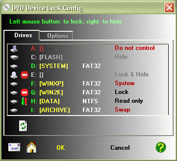 Capture d'écran DVD Device Lock Capture d'écran DVD Device Lock