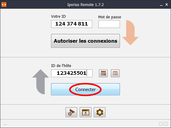 Capture d'écran Iperius Remote Capture d'écran Iperius Remote
