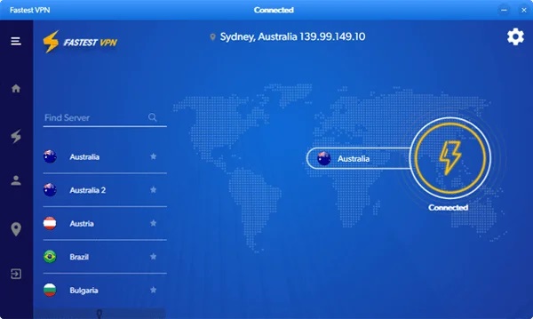 Capture d'écran Fastest VPN Capture d'écran Fastest VPN
