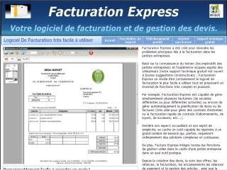 Capture d'écran Facturation Express Capture d'écran Facturation Express