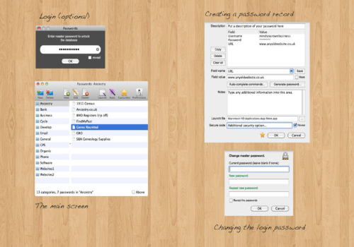 Capture d'écran Passwords Capture d'écran Passwords