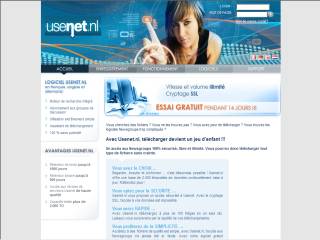 Capture d'écran Usenet.nl Capture d'écran Usenet.nl