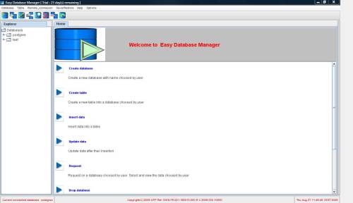 Capture d'écran Easy Database Manager Capture d'écran Easy Database Manager