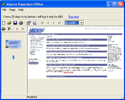 Capture d'écran Abacre Paperless Office