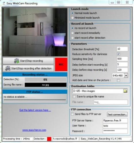 Capture d'écran Easy_WebCam_Recording Capture d'écran Easy_WebCam_Recording