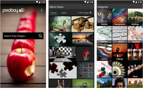 Capture d'écran Pixabay Android Capture d'écran Pixabay Android