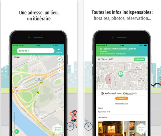 Capture d'écran Mappy iOS Capture d'écran Mappy iOS