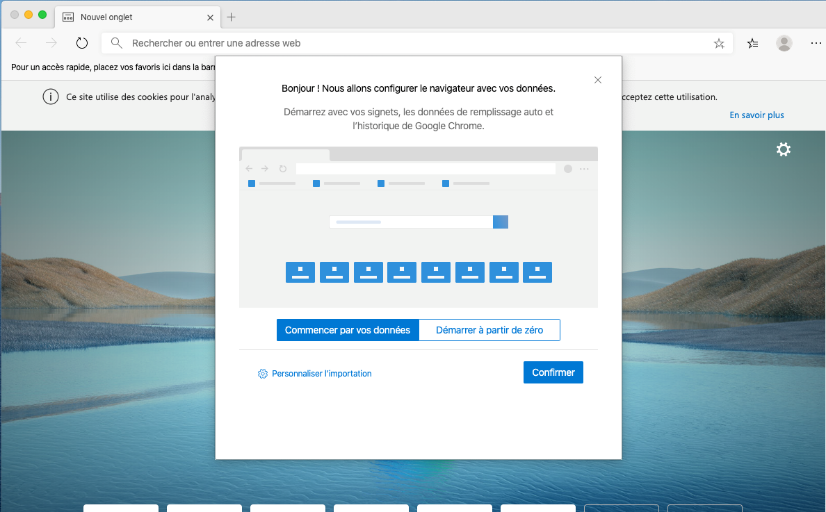 Capture d'écran Edge Chromium Linux Capture d'écran Edge Chromium Linux