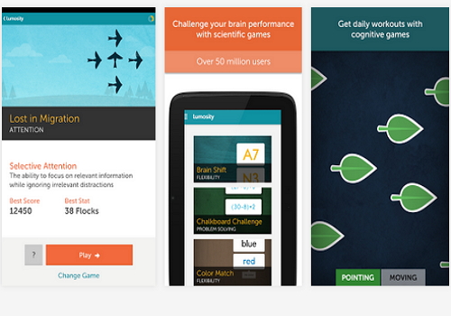 Capture d'écran Lumosity Android Capture d'écran Lumosity Android