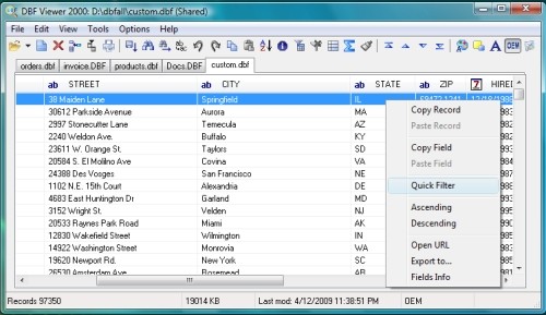 Download DBF Viewer 2000