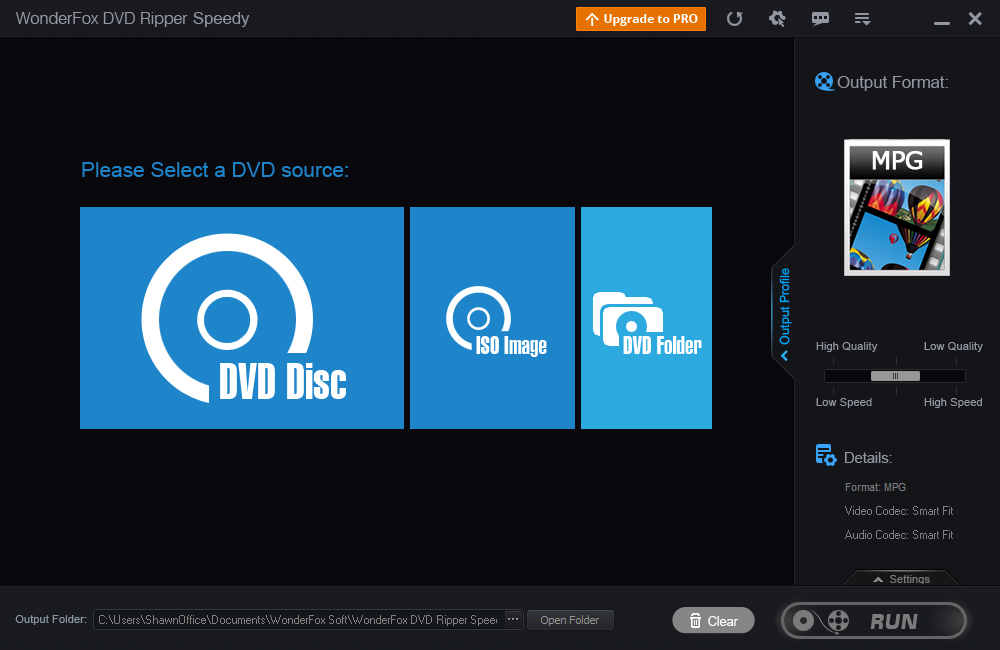 Capture d'écran WonderFox DVD Ripper Lite Capture d'écran WonderFox DVD Ripper Lite