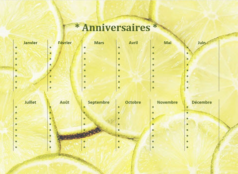 Capture d'écran Calendrier d’anniversaires Capture d'écran Calendrier d’anniversaires