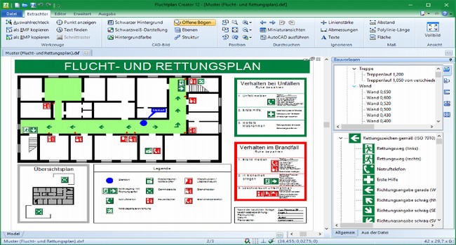 Capture d'écran Fluchtplan Creator 12 Capture d'écran Fluchtplan Creator 12