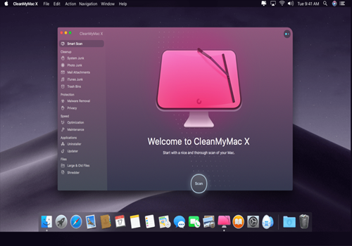 Capture d'écran CleanMyMac X Capture d'écran CleanMyMac X