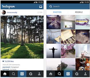 Capture d'écran Instagram iOs Capture d'écran Instagram iOs