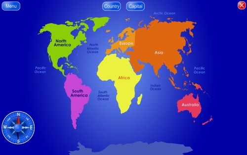 Capture d'écran Countries and Capitals
