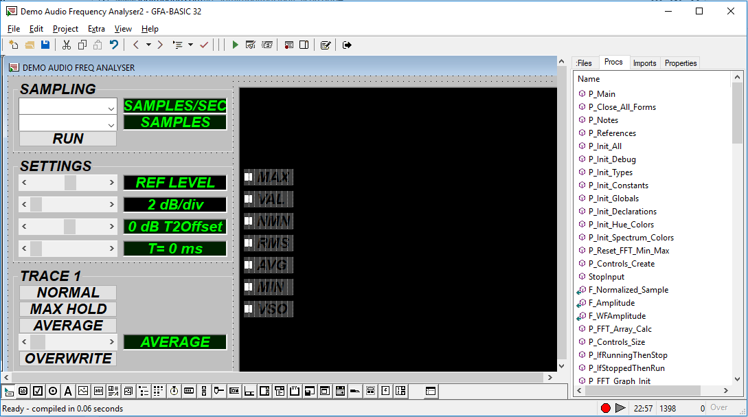 Capture d'écran GFA-BASIC 32 Version 2.56 – 2019 Capture d'écran GFA-BASIC 32 Version 2.56 – 2019