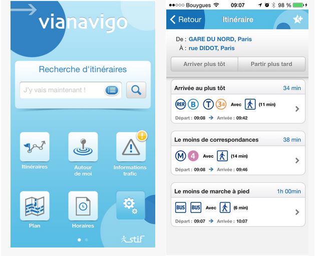 Capture d'écran Vianavigo Android Capture d'écran Vianavigo Android