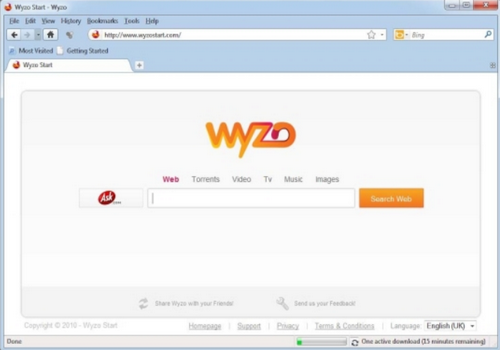 Capture d'écran Wyzo Capture d'écran Wyzo