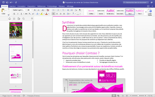 Capture d'écran Office Famille et Petite Entreprise 2016 pour Mac Capture d'écran Office Famille et Petite Entreprise 2016 pour Mac