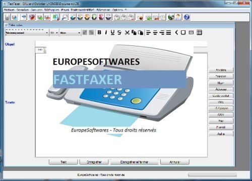 Capture d'écran FastFaxer Capture d'écran FastFaxer