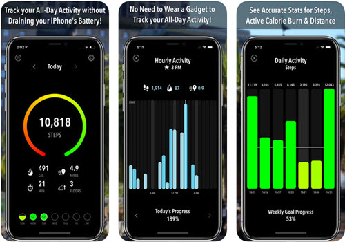 Capture d'écran ActivityTracker Pedometer iOS Capture d'écran ActivityTracker Pedometer iOS