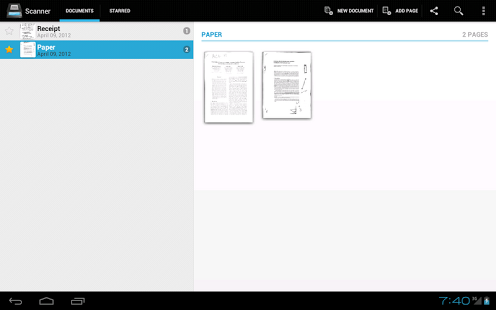 Capture d'écran Handy Scanner Free PDF Creator