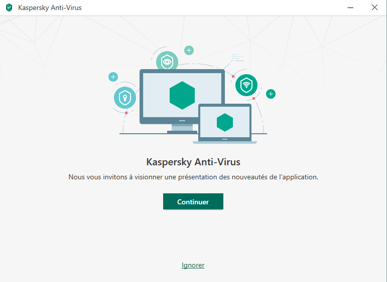 Capture d'écran Kaspersky Antivirus 2020 Capture d'écran Kaspersky Antivirus 2020