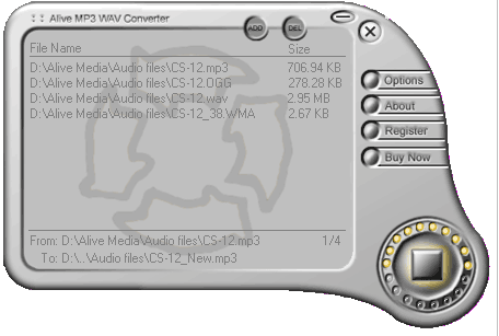 Capture d'écran Alive MP3 WAV Converter
