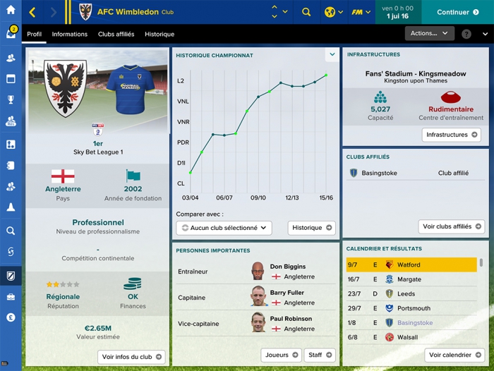 Capture d'écran Football Manager Touch 2017 Capture d'écran Football Manager Touch 2017