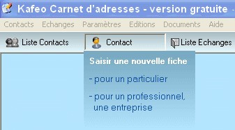 Carnet d'adresses  PersoApps Adresses - Logiciel de gestion de carnet d' adresses gratuit