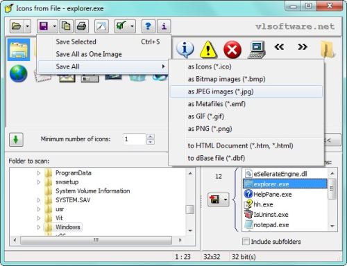 Capture d'écran Icons from File Capture d'écran Icons from File