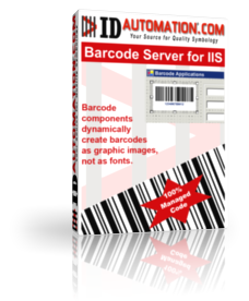 Capture d'écran IDAutomation ASP Barcode Server for IIS