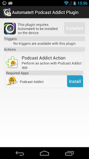 Capture d'écran AutomateIt Podcast Addict