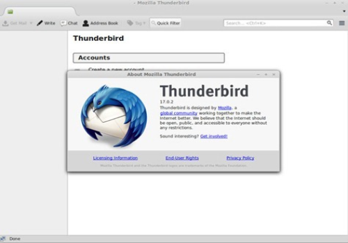 Capture d'écran Thunderbird Capture d'écran Thunderbird