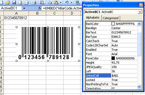 Capture d'écran BarCode-ActiveX Capture d'écran BarCode-ActiveX