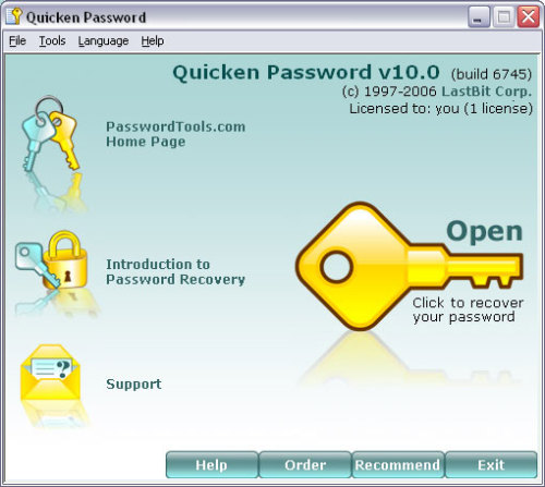 Capture d'écran Quicken Password