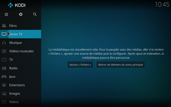 Capture d'écran Kodi (ex-XBMC) Linux Capture d'écran Kodi (ex-XBMC) Linux