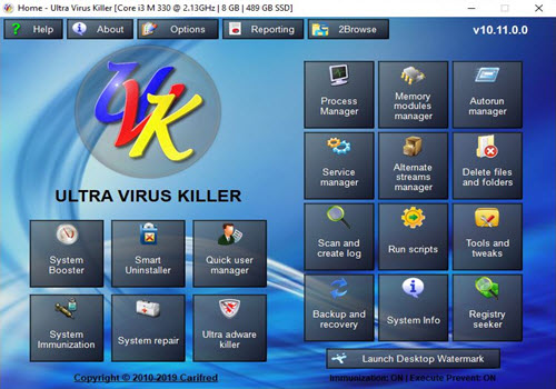 Capture d'écran Ultra Virus Killer Capture d'écran Ultra Virus Killer