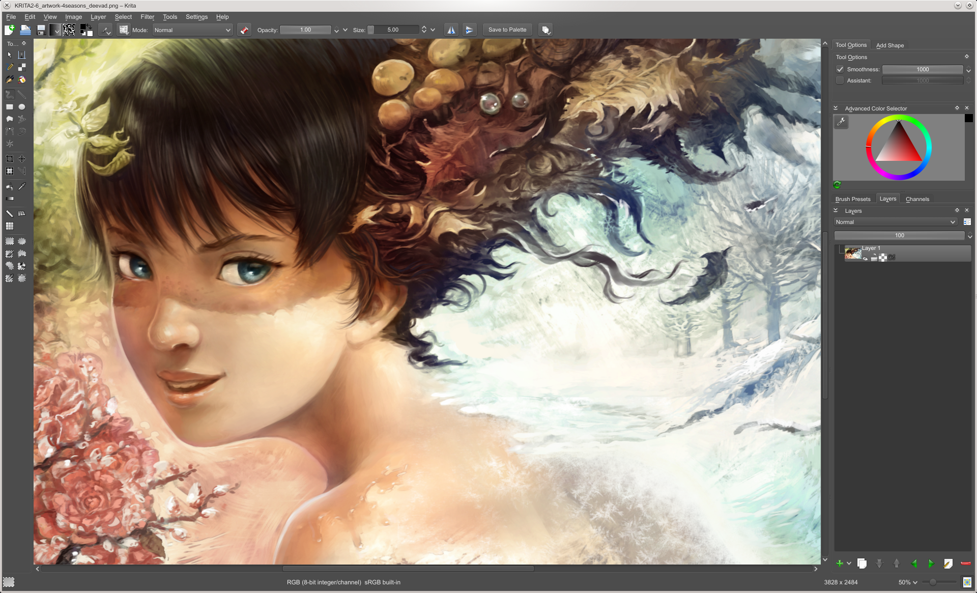Capture d'écran Krita Capture d'écran Krita